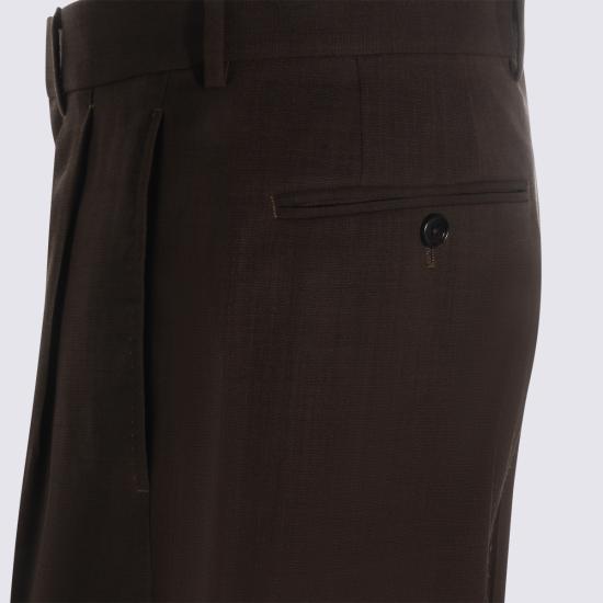 26SS 톰포드 라이트 프레스코 더블 플리츠 팬츠 PLMD01 W0132GAY CHOCOLATE - TOMFORD