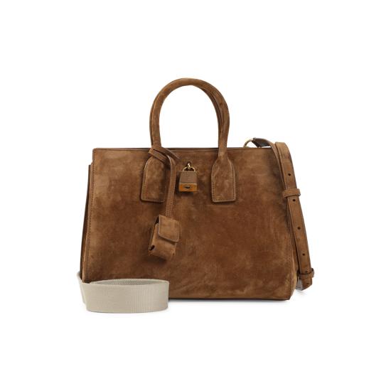 26FW 생로랑 삭 드 주르 스웨이드 스몰 백 861231 1U80W 2916 ORANGE CARAMEL COGNA - SAINT LAURENT