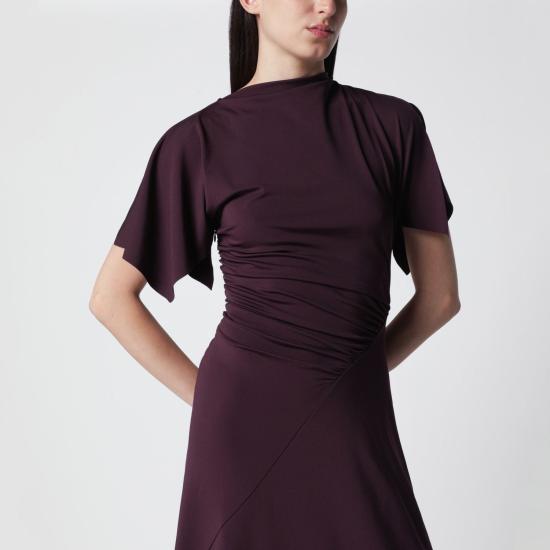 26FW 빅토리아 베컴 롱 원피스 1326JDR007350APL BL BURGUNDY - VICTORIA BECKHAM