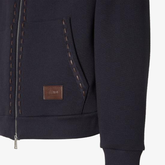 26FW 펜디 후드 티셔츠 FY1360AUPB F0QB0 BLUE - FENDI