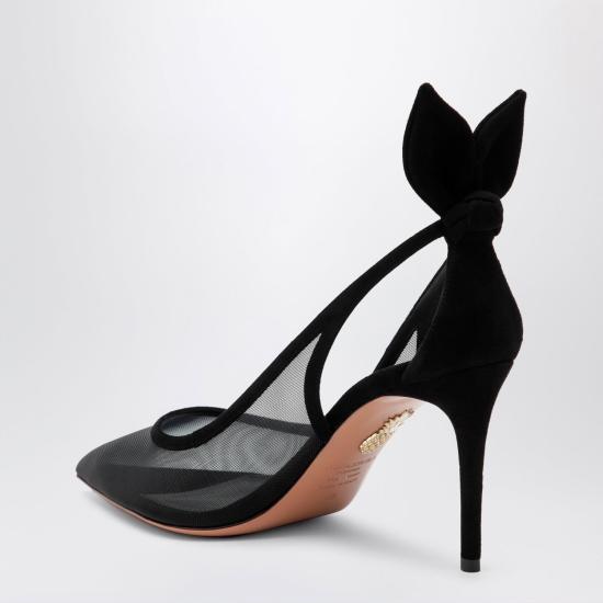 26FW 아쿠아주라 힐/펌프스 DENMIDP1FMD 000 BLACK - AQUAZZURA