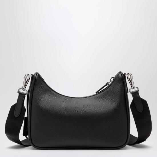 26FW 프라다 리에디션 레더 숄더백 1BH204V2PNZV F0002 BLACK - PRADA