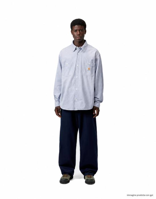 26FW 칼하트 WIP 긴팔 셔츠 I036919 010L LIGHTBLUE - CARHARTT WIP