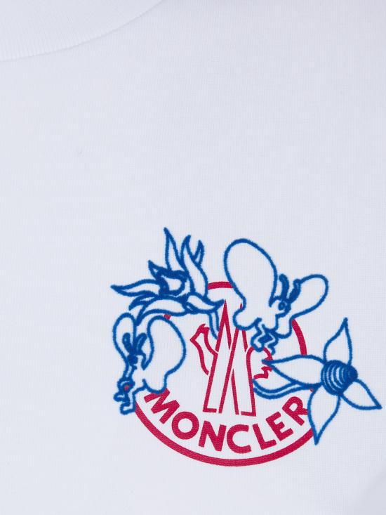 26SS 몽클레어 반팔 티셔츠 L1 093 8C000 56 89AUG 00A WHITE - MONCLER