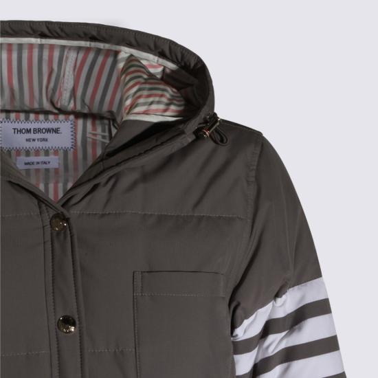 26FW 톰브라운 사이드 4바 패딩 코트 FOD025X 05222035 MED GREY - THOM BROWNE