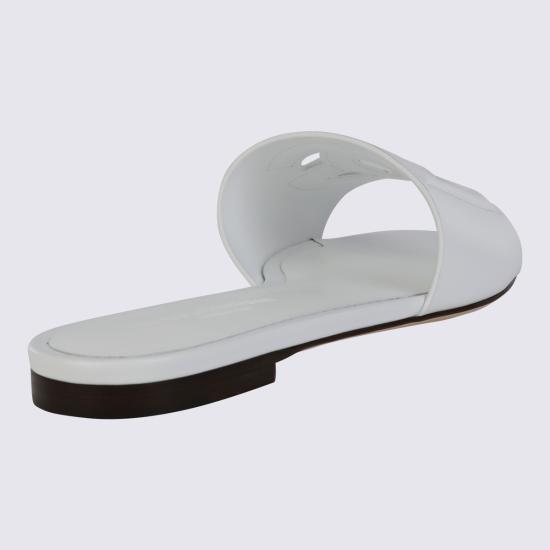 26FW 돌체앤가바나 DG 로고 카프스킨 슬리퍼 CQ0436 AY32980001 BIANCO - DOLCE & GABBANA