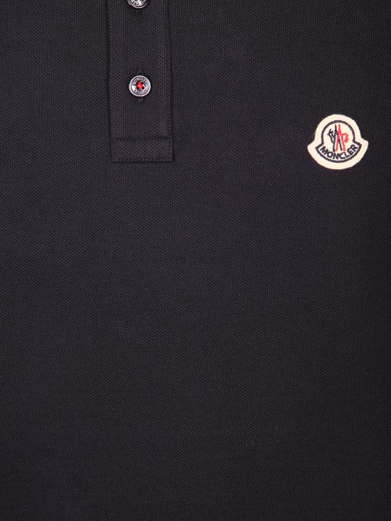 26SS 몽클레어 트리밍 코튼 피케 폴로 셔츠 8A70300 84556 77X Blue - MONCLER