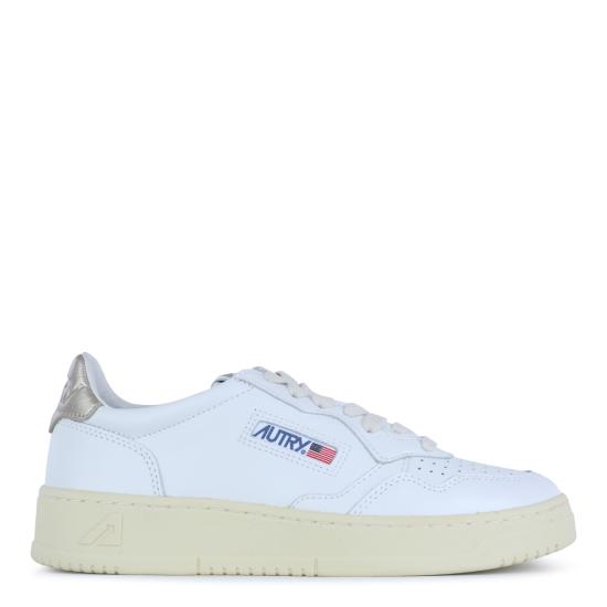 26FW 오트리 메달리스트 로우 AULW LL06 LEAT LEAT WHT GOLD