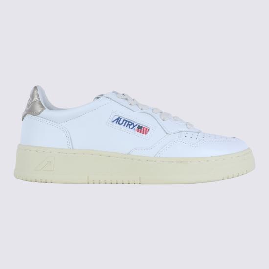 26FW 오트리 메달리스트 로우 AULW LL06 LEAT LEAT WHT GOLD - AUTRY