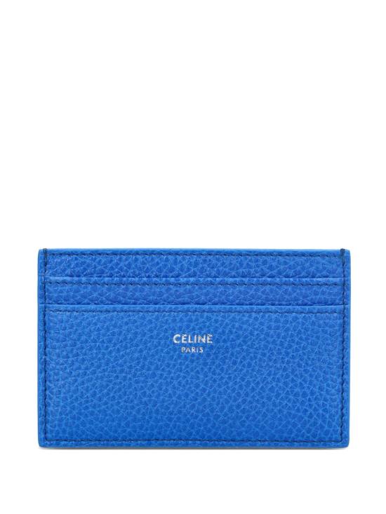 26SS 셀린느 그레인드 카프스킨 카드 홀더 10N763GTH 07QI Clear Blue