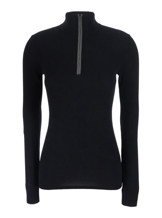 26FW 브루넬로 쿠치넬리 긴팔 티셔츠 M14817604PC101 Black