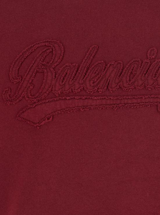 26FW 발렌시아가 후드 티셔츠 A0017OTUVR56164 Red - BALENCIAGA