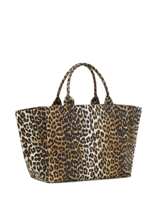 26FW 가니 레오파드 XXL 토트백 A7161 943 LEOPARD