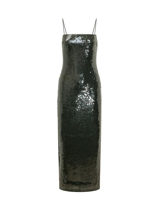 26FW 로테이트 롱 원피스 116139265 265 BLACK OLIVE