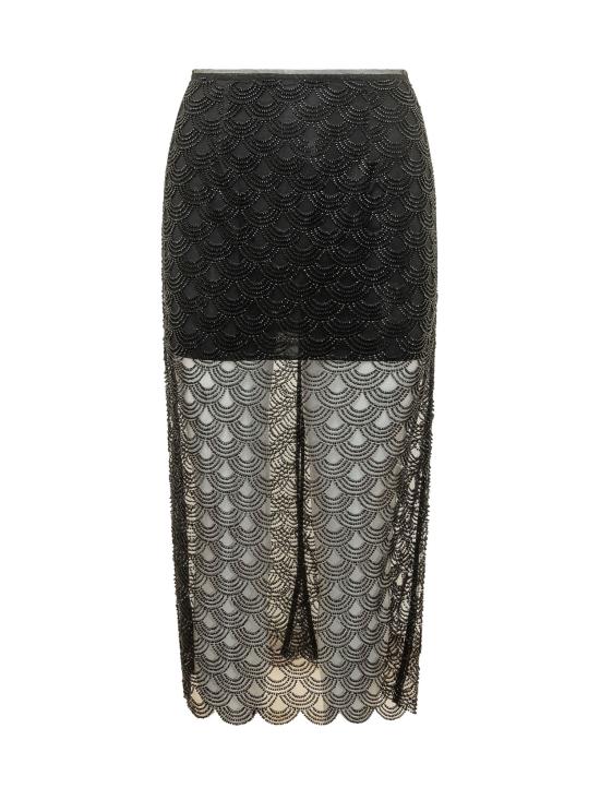 26FW 로테이트 롱 스커트 116290100 100 BLACK
