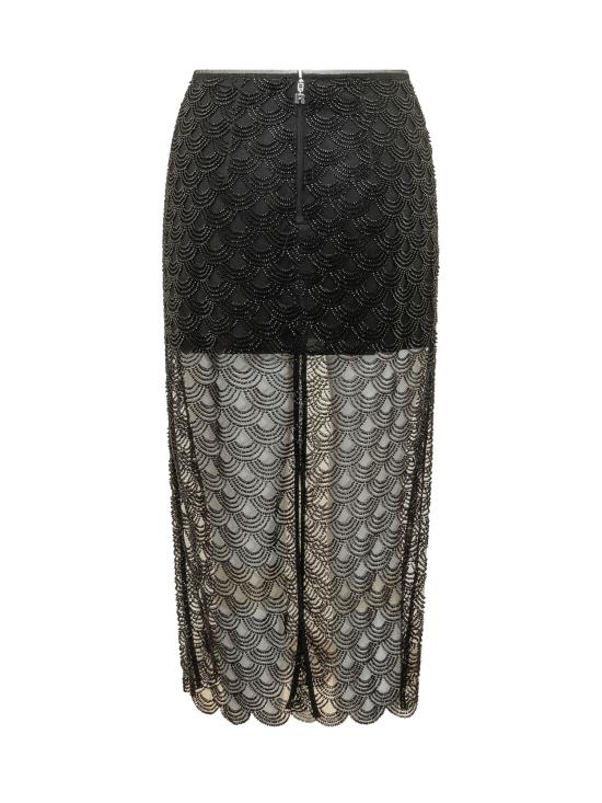 26FW 로테이트 롱 스커트 116290100 100 BLACK - ROTATE