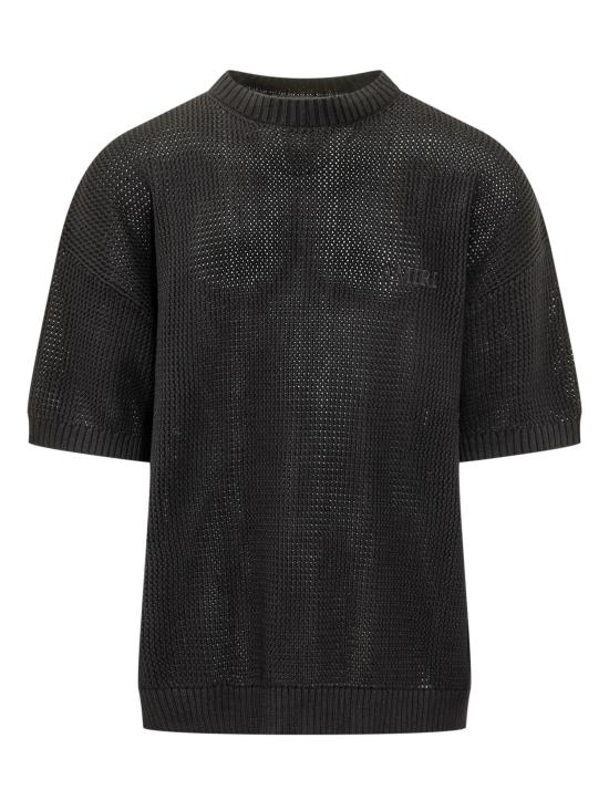 26FW 아미리 반팔 티셔츠 AMKNTE1052 001 BLACK