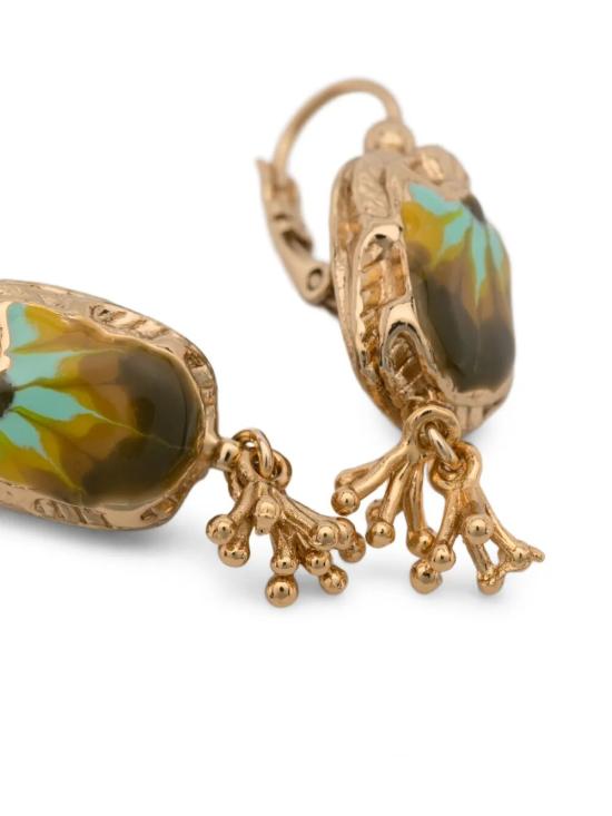 26FW 가스 비쥬 이어링 ASCARAMOUCHE BIS O 000 GOLD GREEN - GAS BIJOUX