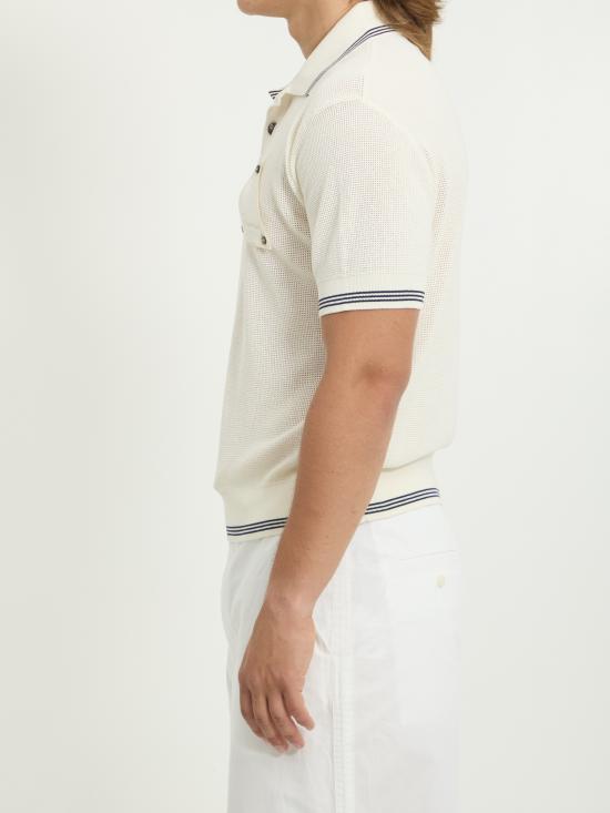 26SS 자크뮈스 폴로 티셔츠 POM00618 WHITE - JACQUEMUS