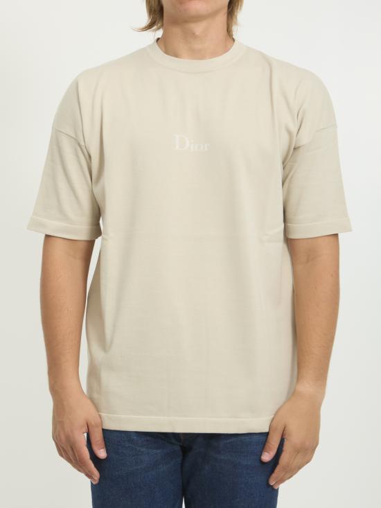 26FW 디올 반팔 티셔츠 693M604 BEIGE