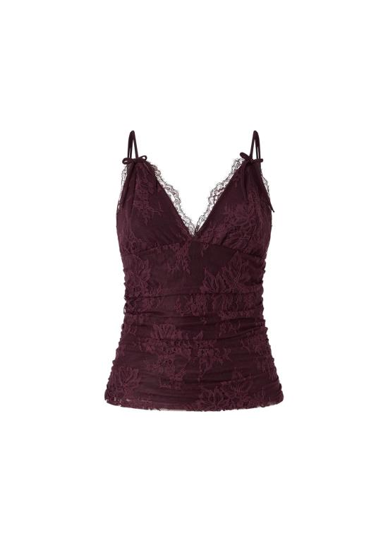 26SS 핑코 민소매 티셔츠 106726A378 R57 Bordeaux degustaz vino