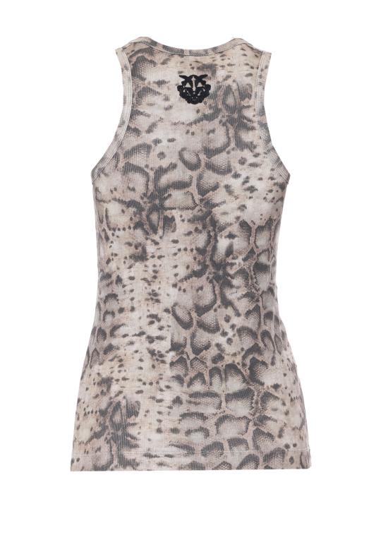 26SS 핑코 민소매 티셔츠 106919 A3DPCZ9 Beige - PINKO