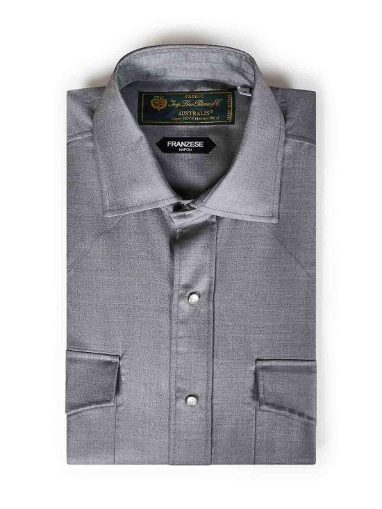 26FW 프랜지스 콜렉션 긴팔 셔츠 321850GRIGIO Grey - FRANZESE COLLECTION