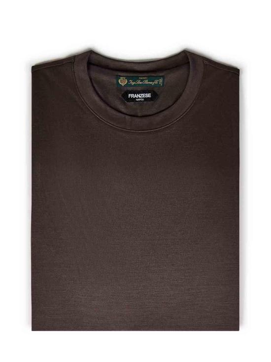 26FW 프랜지스 콜렉션 반팔 티셔츠 MF0202MARRONE Brown - FRANZESE COLLECTION