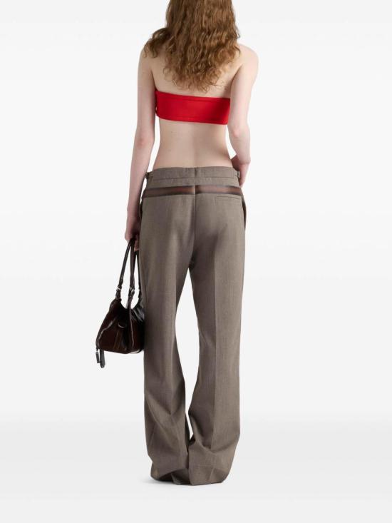 25SS 프라다 스트레이트 팬츠 P242J16NOF0572 Brown - PRADA