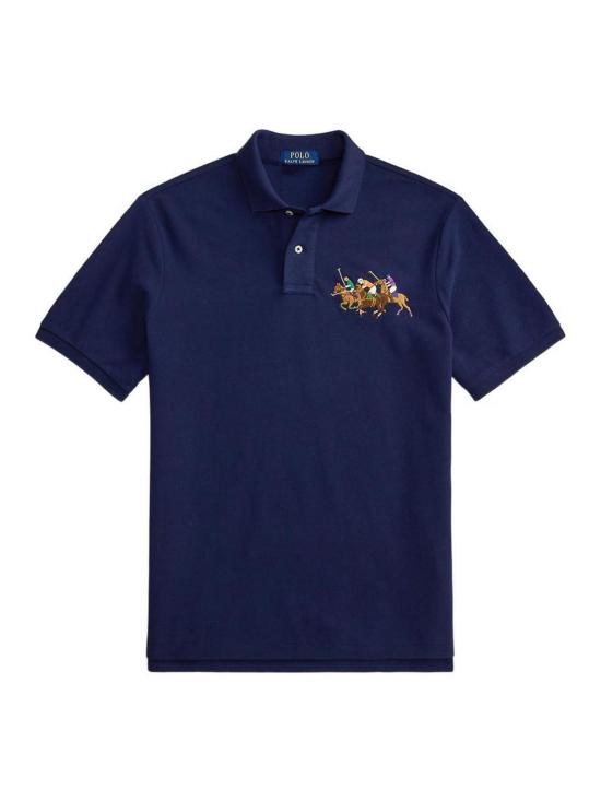 26SS 폴로 랄프로렌 폴로 티셔츠 710B14216003 Blue