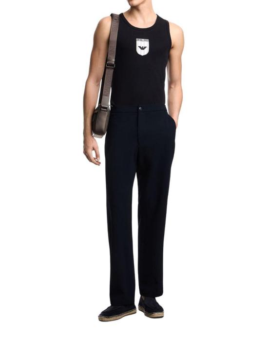 26SS 엠포리오 아르마니 민소매 티셔츠 EM005550AF25183F8097 Black - EMPORIO ARMANI