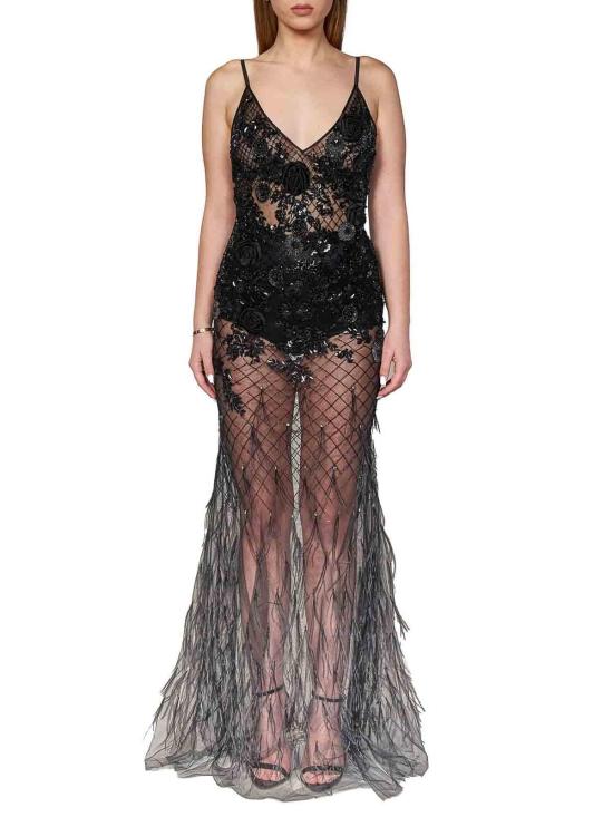 26FW 룸76 롱 원피스 FRAS24504009 Black - ROOM76
