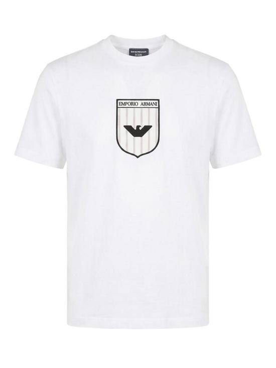 26SS 엠포리오 아르마니 반팔 티셔츠 EM005551AF25183F0037 WHITE