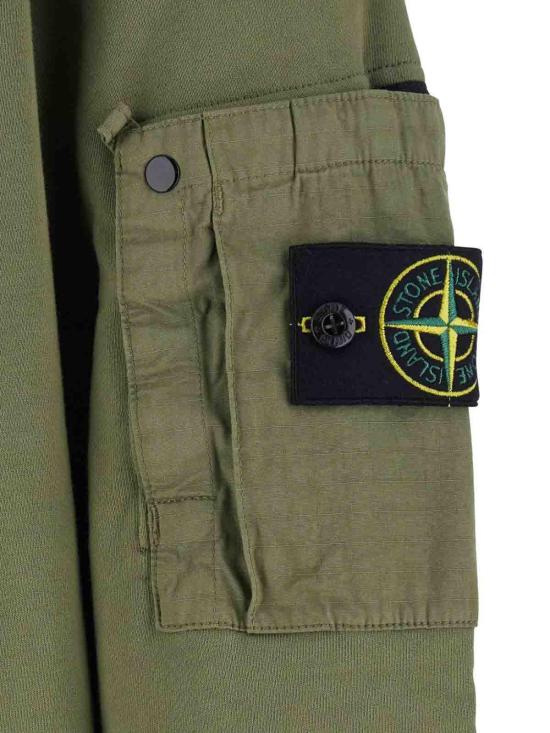 26SS 스톤 아일랜드 코튼 플리스 크루넥 스웨트셔츠 L1S156100019S0410V005G Green - STONE ISLAND