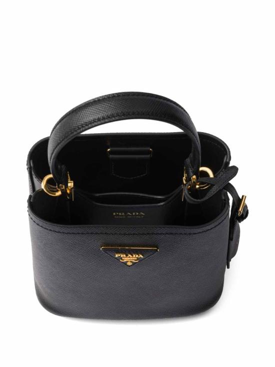 25FW 프라다 파니에 사피아노 가죽 미니백 1BA2172ERXVOODF0002 Black - PRADA