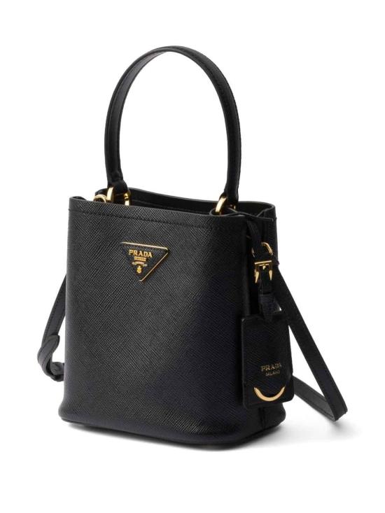 25FW 프라다 파니에 사피아노 가죽 미니백 1BA2172ERXVOODF0002 Black - PRADA