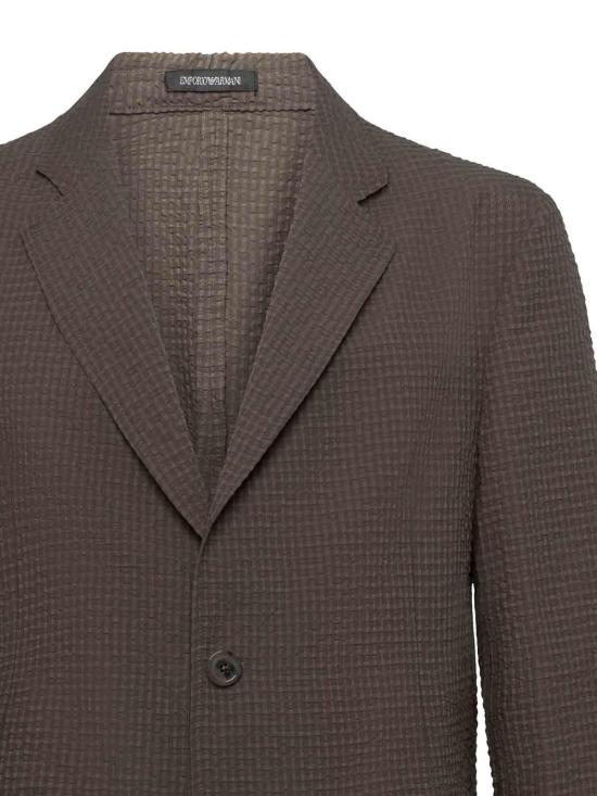26SS 엠포리오 아르마니 수트 자켓 EM005801TE20392U6128 Brown - EMPORIO ARMANI