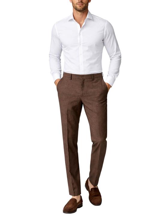 26SS 프랜지스 콜렉션 수트 팬츠 4C10EAUTXEEVUE45 Brown - FRANZESE COLLECTION