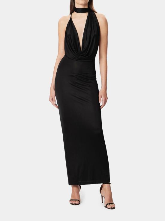 26SS 아마주인 롱 원피스 12VIVUSBLBLACK - AMAZUIN