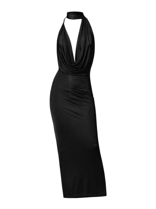 26SS 아마주인 롱 원피스 12VIVUSBLBLACK