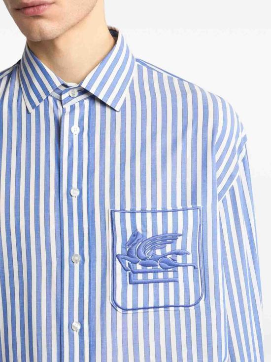 26SS 에트로 긴팔 셔츠 MRIC0059AR359S8460 Light Blue - ETRO