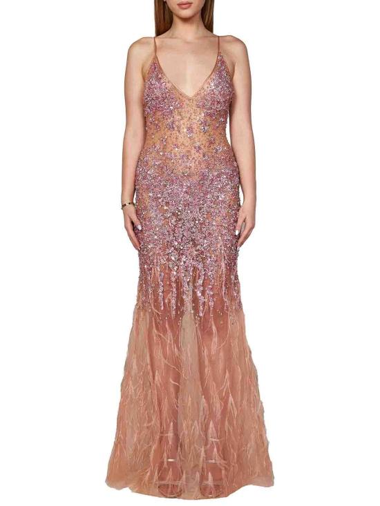 26FW 룸76 롱 원피스 FRAS24503059 Nude Neutrals - ROOM76