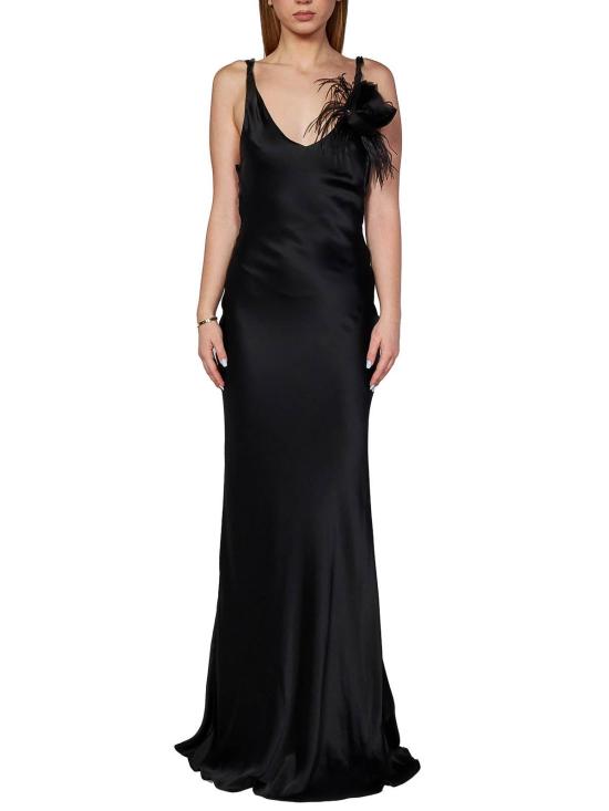 26FW 룸76 롱 원피스 FRAS24507009 Black - ROOM76