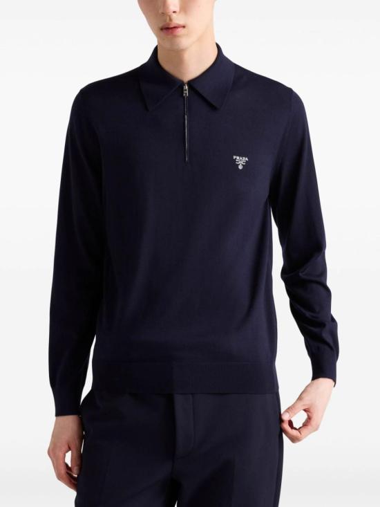  프라다 폴로 티셔츠 UMB8151164F0SVF Blue - PRADA