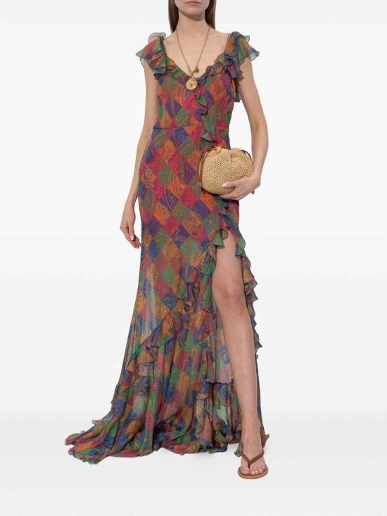 26SS 에트로 롱 원피스 WRHA056499SA1N1X0854 Multicolour - ETRO