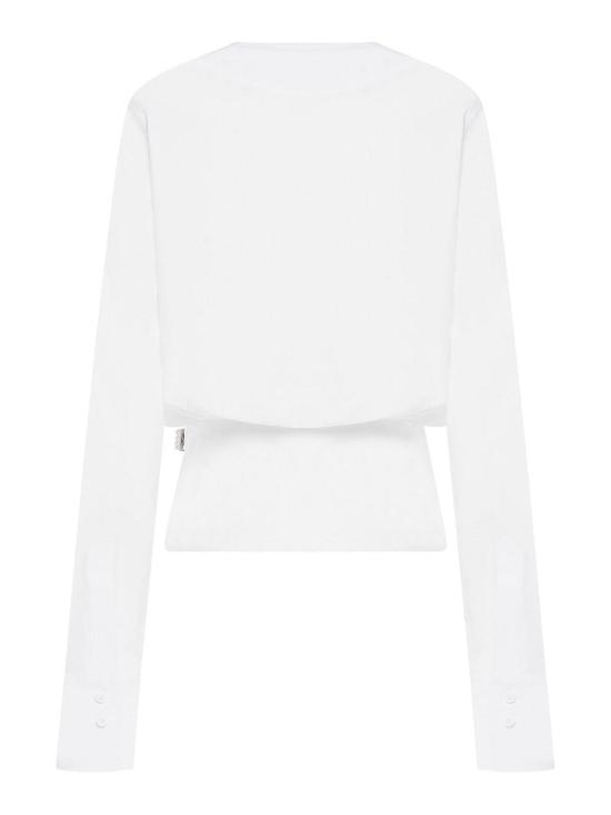 26FW 디 아티코 긴팔 티셔츠 251WCE00005CC052AA001 White - THE ATTICO
