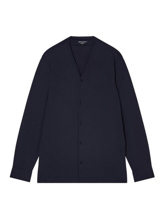 26SS 엠포리오 아르마니 긴팔 셔츠 EM005464AF22051U8139 Blue