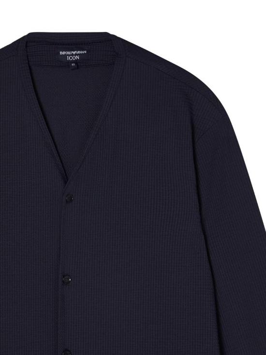 26SS 엠포리오 아르마니 긴팔 셔츠 EM005464AF22051U8139 Blue - EMPORIO ARMANI