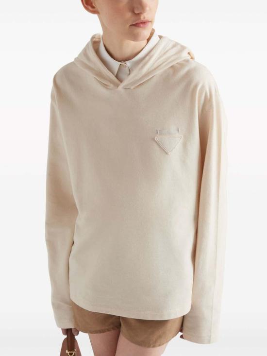  프라다 후드 티셔츠 13469114LYF0018 Light Pink - PRADA