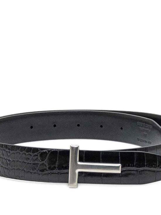 26FW 톰포드 가죽 벨트 TB224LCL439SNAA Black - TOMFORD